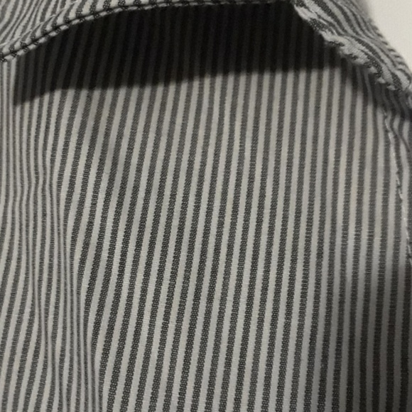 Blouse 4X Navy and White pinstripe - Picture 1 of 3